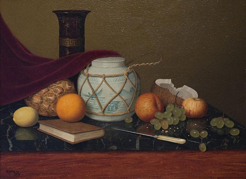 William Harnett Still Life with Ginger Jar oil painting image